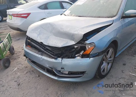 2013 Volkswagen Passat 2.0L Tdi Sel Premium из США, поврежденный, VIN 1VWCN7A36DC019797